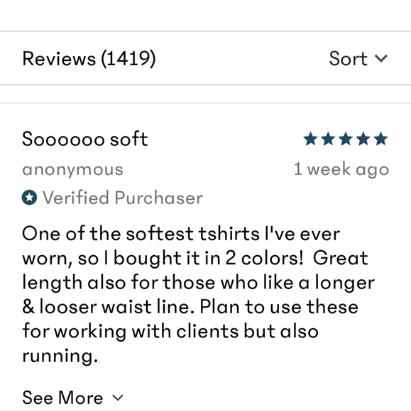 🌸 Athleta Uptempo Tee in Black Heather - Super Soft & NWT - Picture 9 of 16